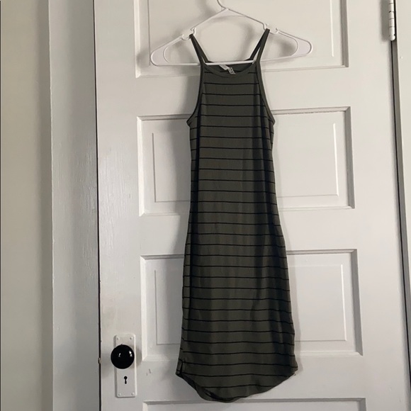 Mudd Dresses & Skirts - Olive with black stripes mini dress